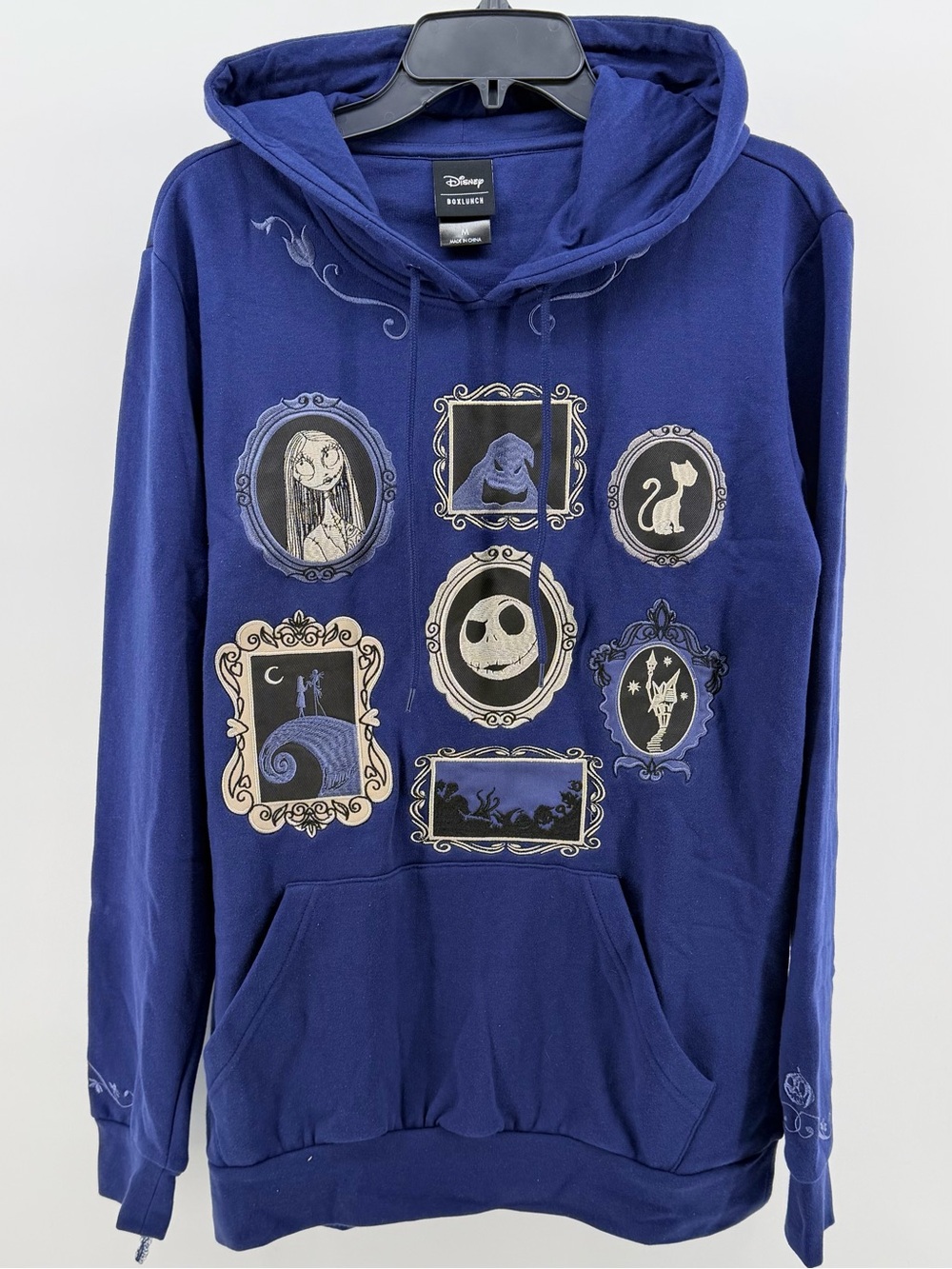 Disney Nightmare Before Christmas Hoodie Sweatshirt Tim Burtons Size M RARE!